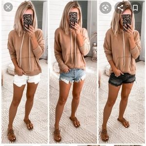 Aerie oversized weekend hoodie tan